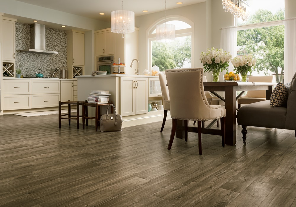 Premium laminate flooring installation in South Florida homes.
