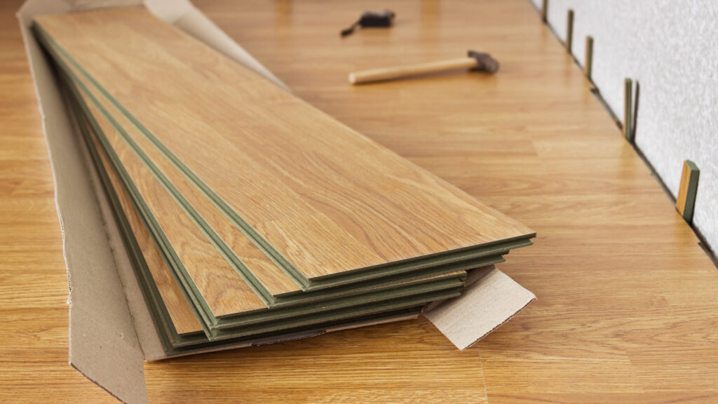 Laminate flooring enhancing a modern American home interior