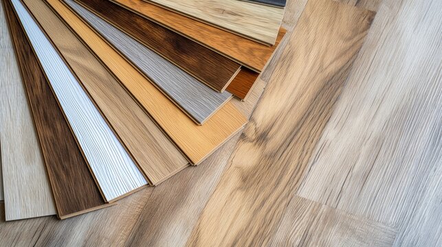 Laminate vs. Vinyl Flooring comparison showing textures, colors, and finishes for modern homes
