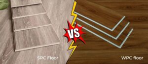 SPC and WPC flooring samples showing modern design, durability, and stylish finishes
