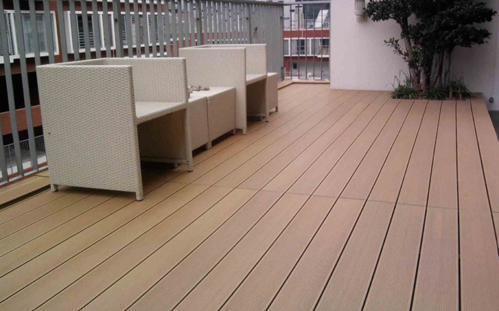 SPC and WPC flooring with modern textures and durable, moisture-resistant design