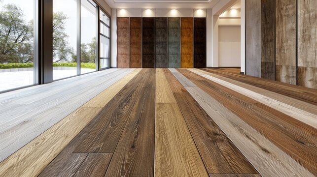 Stylish laminate flooring in an affordable Florida home
